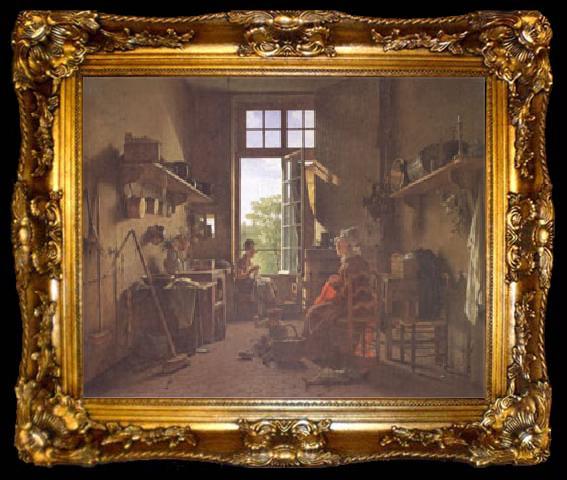 framed  Martin  Drolling Interior of a Kitchen (mk05), ta009-2